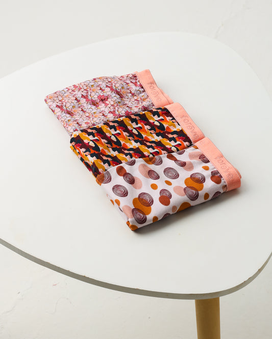 Coral Dust Briefs - Set of 3